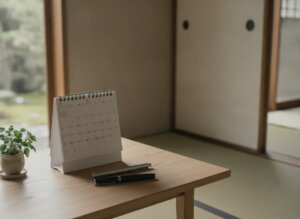 卓上カレンダー（イメージ）